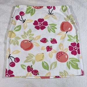 Talbots Vintage Novelty Fruit Skirt